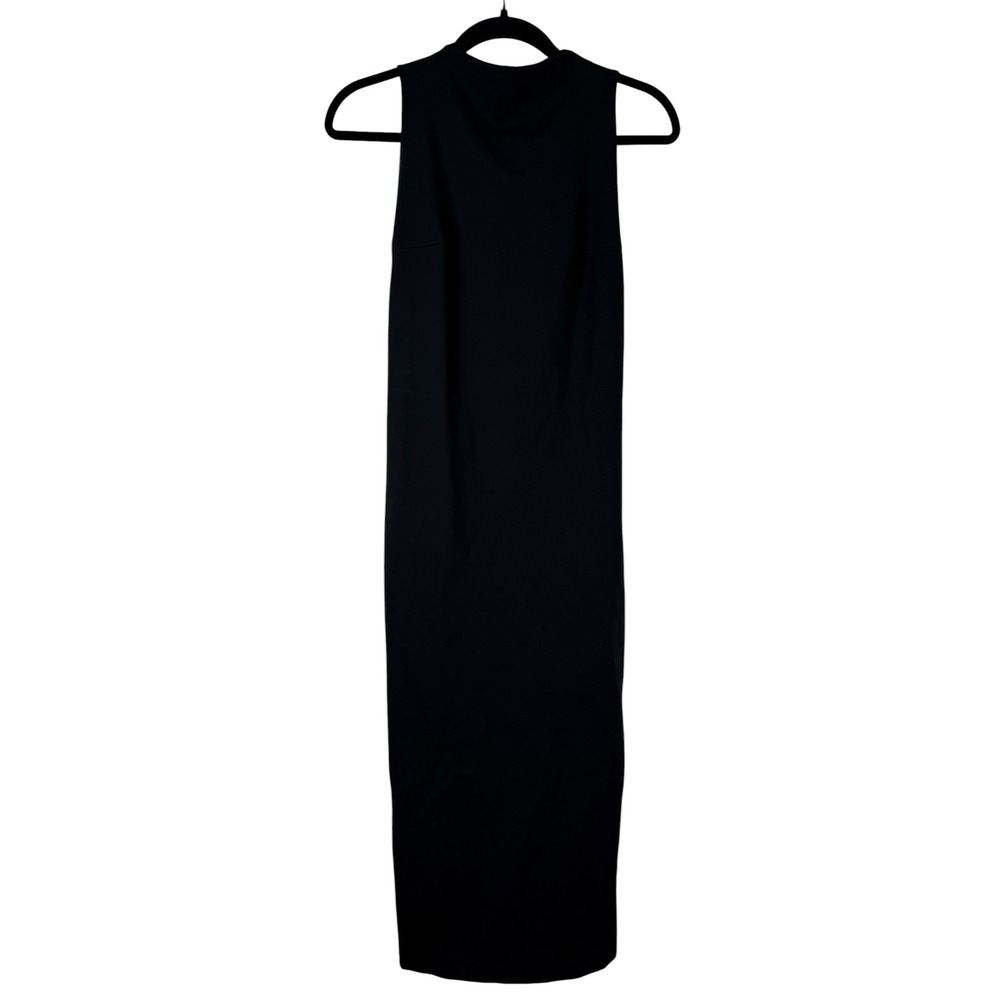 ARITZIA Babaton Black Sleeveless High Neck Back Cutout Midi Dress Size 11